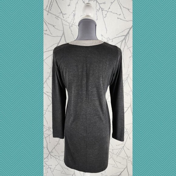 Simply Vera Wang Pleated Bib Front Midi Dress - Picture 4 of 5